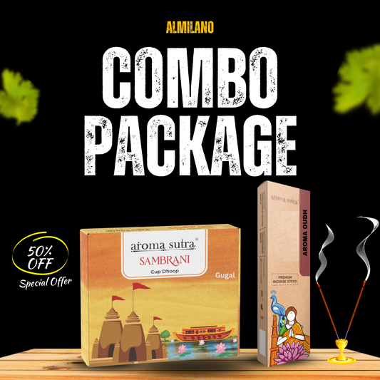 Combo Pack | 1 box of Sambrani & 1 box of Incense stick